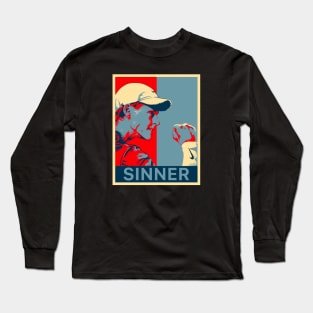 jannik sinner retro art Long Sleeve T-Shirt